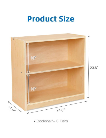 Estante Montessori OOOK 3 Niveles para Almacenamiento de Juguetes