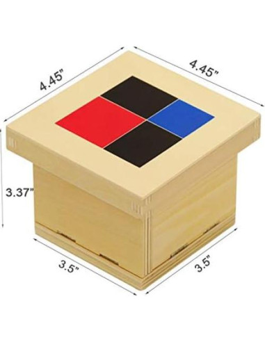 Cubo Binomial Elite Montessori - 8 Bloques de Madera