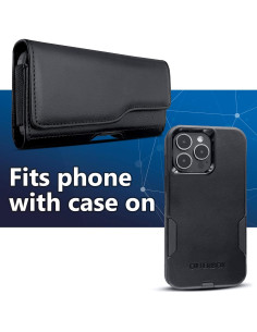 Funda DeBin para iPhone 16, 15, 14, 13, 12, 11 con Clip 2