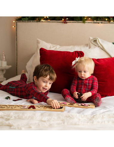 Rompecabezas de Nombre Personalizado Bloom Owl - Madera 25.4-76.2 cm