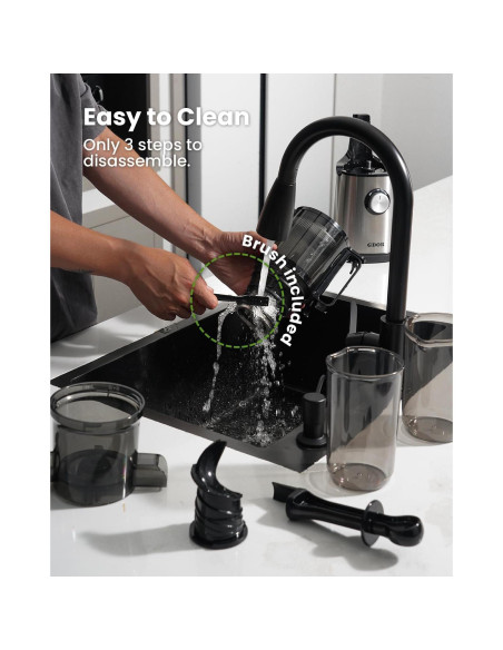 Extractor de Jugo Masticador GDOR SJ060 Plata 1.18 kg 120V Extractor de Jugo Masticador GDOR SJ060 Plata 1.18 kg 120V