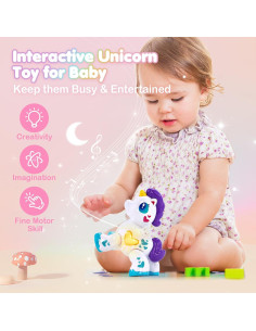 Juguete Interactivo Unicornio HAHALAND para Niña 1 Año 2