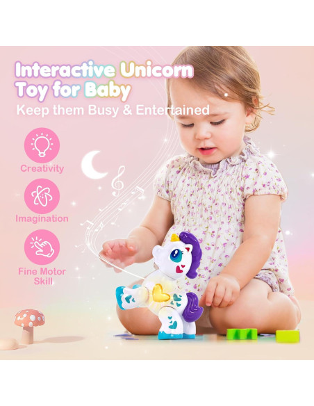 Juguete Interactivo Unicornio HAHALAND para Niña 1 Año
