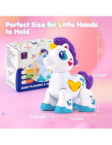 Juguete Interactivo Unicornio HAHALAND para Niña 1 Año