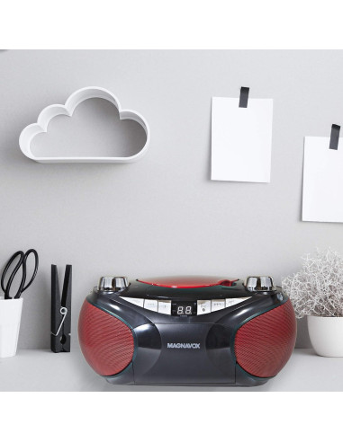 Reproductor de CD Magnavox MD6949 Portátil Bluetooth Negro