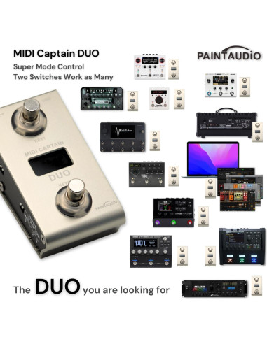 Controlador de pie MIDI Paint Audio Captain DUO USB-MIDI