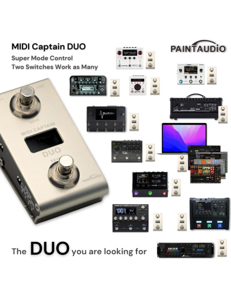 Controlador de pie MIDI Paint Audio Captain DUO USB-MIDI