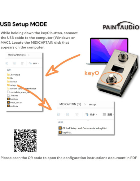 Controlador de pie MIDI Paint Audio Captain DUO USB-MIDI