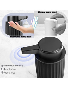 Dispensador Automático de Jabón Espumoso Blancel 9oz Negro 2