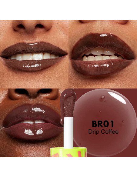 Aceite de Labios FOCALLURE BR01 Café Goteante Hidratante Aceite de Labios FOCALLURE BR01 Café Goteante Hidratante