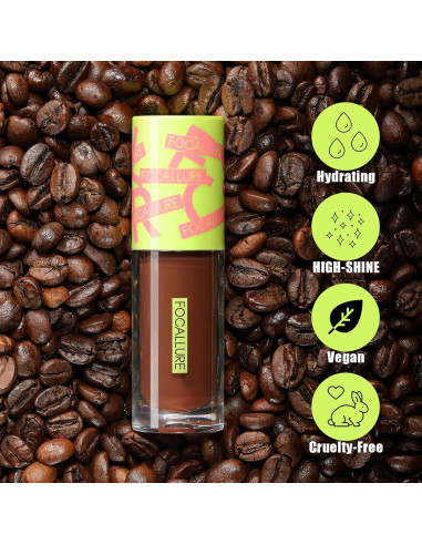 Aceite de Labios FOCALLURE BR01 Café Goteante Hidratante