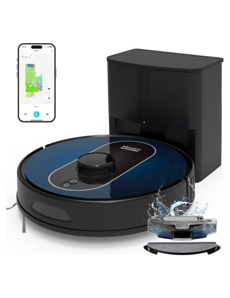 Aspiradora Robótica AZQQ S6 Pro 5000Pa Auto-Desvaciante