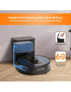 Aspiradora Robótica AZQQ S6 Pro 5000Pa Auto-Desvaciante 2