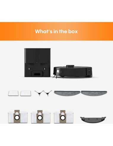 Aspiradora Robótica AZQQ S6 Pro 5000Pa Auto-Desvaciante