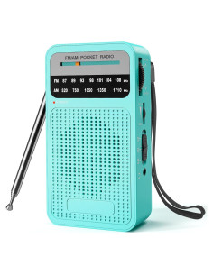 Radio Portátil AM/FM Goodes con Altavoz y Antena 41.9 cm