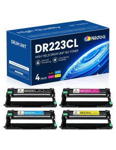 Unidad de Tambor Nildoa DR223CL Reemplazo 4 Paquetes para Brother