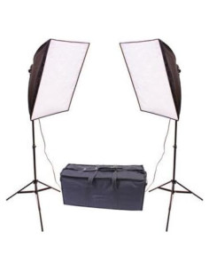 Kit de Luz Softbox Plegable Doble RPS Studio 50.8x50.8 cm
