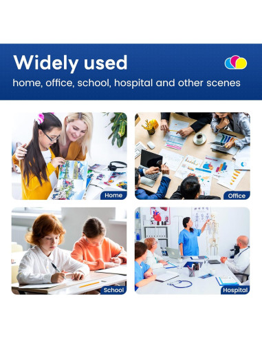 Unidad de Tambor Nildoa DR223CL Reemplazo 4 Paquetes para Brother