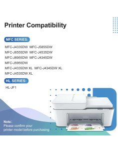 Cartuchos de tinta compatibles Brother LC406XL Paquete de 4 2