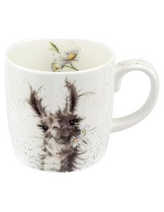 Taza de Porcelana Royal Worcester 14 oz con Llama - Apta Microondas