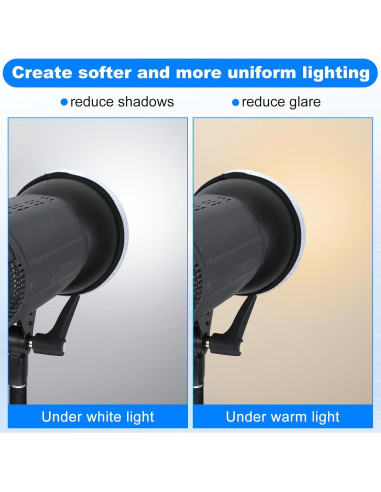 5 Pcs Difusor de Lámpara Aozuo para Reflectores 14-18 cm