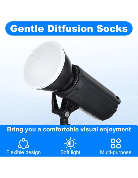 5 Pcs Difusor de Lámpara Aozuo para Reflectores 14-18 cm