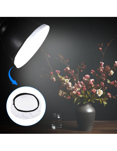 5 Pcs Difusor de Lámpara Aozuo para Reflectores 14-18 cm