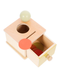 Caja de Monedas de Madera BESPORTBLE 11x11x8 cm Educativa