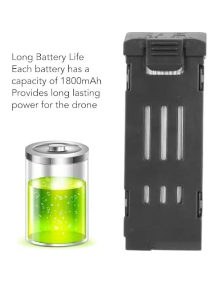 Batería de Litio 1800mAh 3.7V Zopsc para Drone RC E58 E68