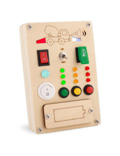 Busy Board Montessori Falecha Vehicular 10x15cm para Niños