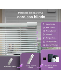 Persianas Motorizadas Hapadif 116.84x162.56cm Control Remoto 2