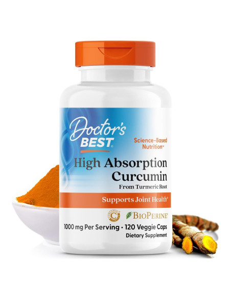 Curcumina Alta Absorción Doctor's Best 500mg 120 Cápsulas