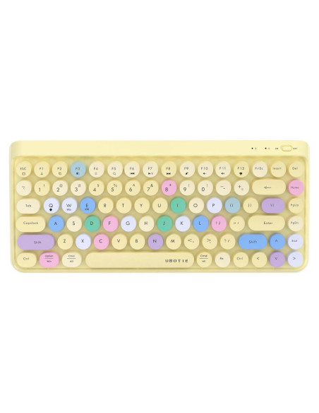 Teclado Bluetooth Retro KKT SK-621BT Colorido 84 Teclas