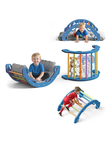 Arco de Escalada COSYLAND para Niños con Cojín - Madera Sólida