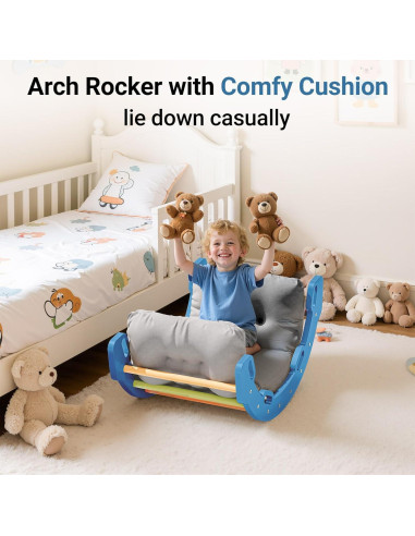 Arco de Escalada COSYLAND para Niños con Cojín - Madera Sólida