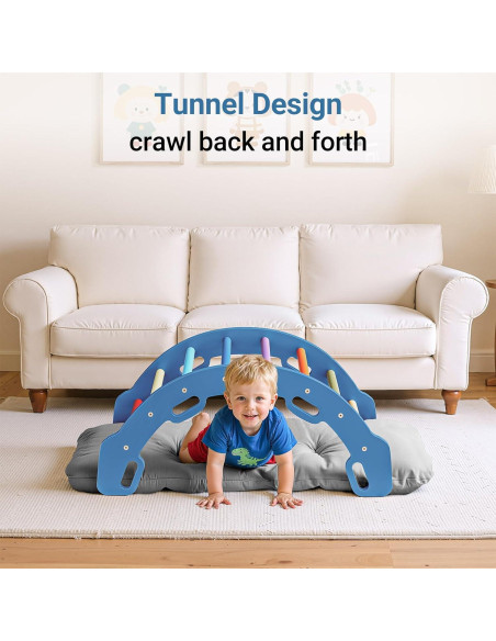 Arco de Escalada COSYLAND para Niños con Cojín - Madera Sólida