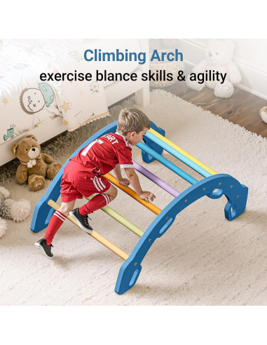 Arco de Escalada COSYLAND para Niños con Cojín - Madera Sólida