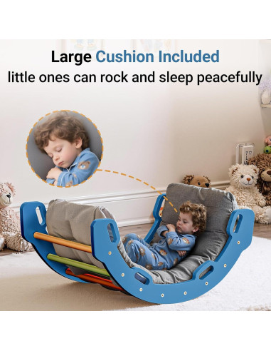 Arco de Escalada COSYLAND para Niños con Cojín - Madera Sólida