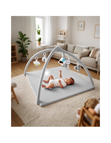 Gimnasio de Juego para Bebés JINAN - Alfombra Suave Antideslizante