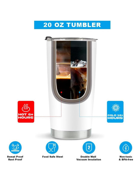 Vaso Crepuscular de Acero Inoxidable LONGXIN 591ml - Regalo Original