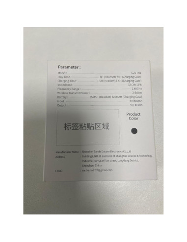 Auriculares Inalámbricos Rinsmola G21 Pro Bluetooth 5.4 40H