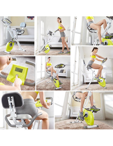 Bicicleta de Ejercicio Plegable Leikefitness LEIKE X Magnética