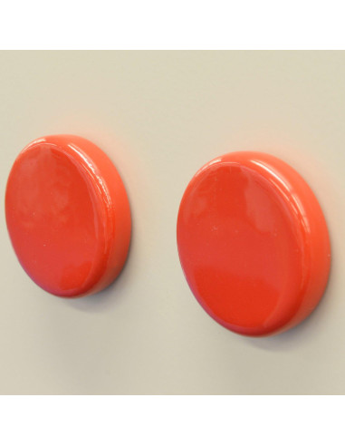 Imán Magnético Rojo 30mm MAGEX - 2 Piezas