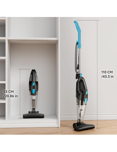 Aspiradora de varilla con cable Fenhua T18 450W 5 en 1 Azul