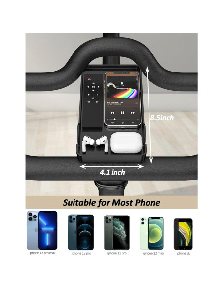 Soporte para Teléfono Peloton con Alfombrilla Antideslizante Soporte para Teléfono Peloton con Alfombrilla Antideslizante