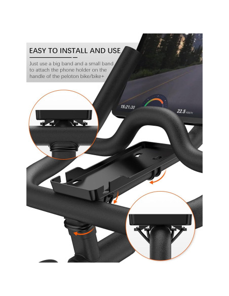 Soporte para Teléfono Peloton con Alfombrilla Antideslizante Soporte para Teléfono Peloton con Alfombrilla Antideslizante