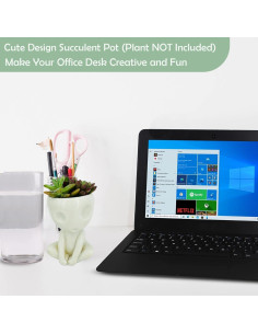 Maceta Alienígena Brillante Qingo para Suculentas 10.9cm 2