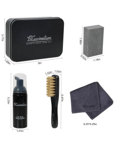 Kit de Cuidado de Zapatos Profesional Maximilian - Cera y Cepillo 2