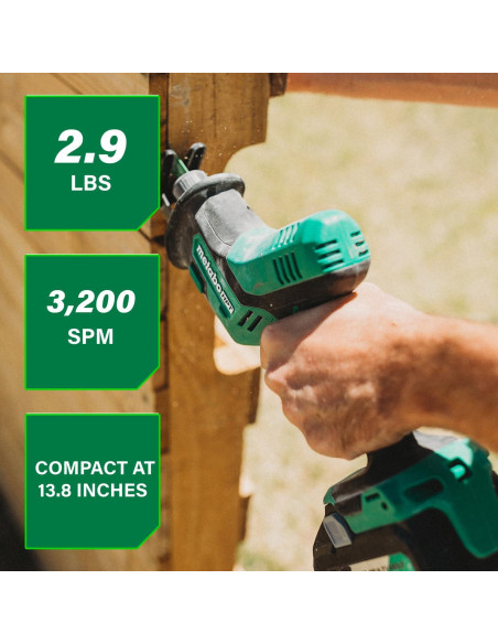 Sierra Recíproca Inalámbrica Metabo HPT 18V 3200 RPM Compacta