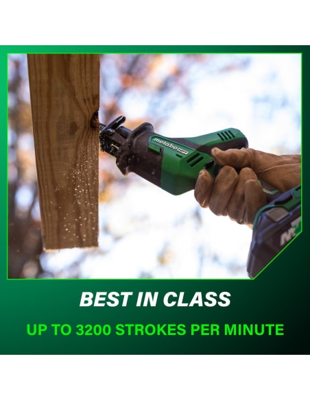 Sierra Recíproca Inalámbrica Metabo HPT 18V 3200 RPM Compacta